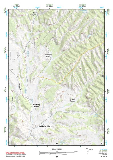 34112SE Page 37 Bradshaw Mountains Topo Preview 1