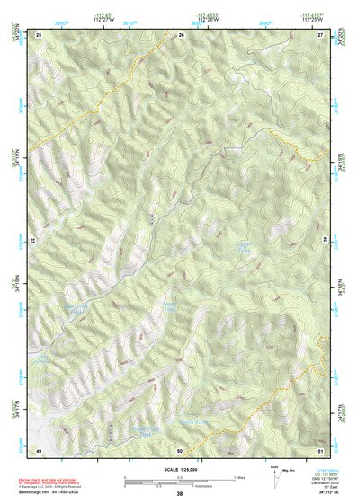 34112SE Page 38 Bradshaw Mountains Topo Preview 1