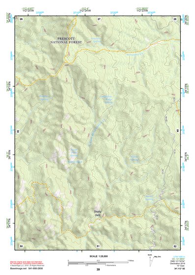 34112SE Page 39 Bradshaw Mountains Topo Preview 1