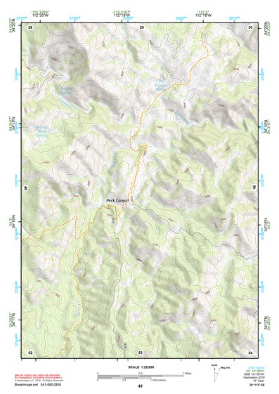 34112SE Page 41 Bradshaw Mountains Topo Preview 1