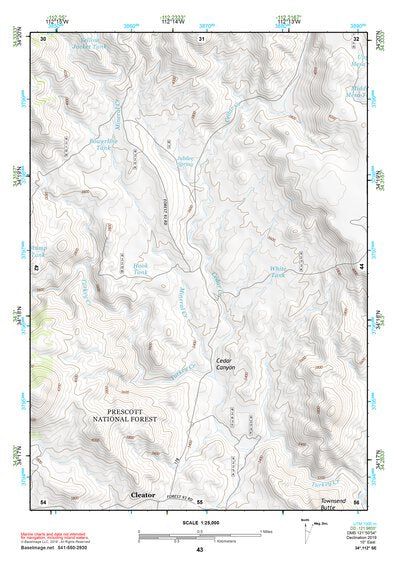 34112SE Page 43 Bradshaw Mountains Topo Preview 1