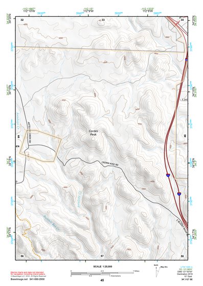 34112SE Page 45 Bradshaw Mountains Topo Preview 1
