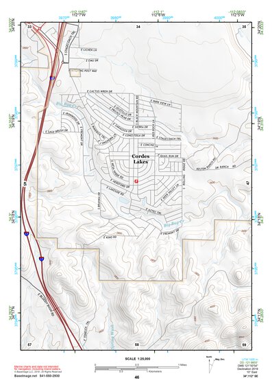 34112SE Page 46 Bradshaw Mountains Topo Preview 1