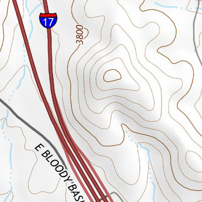 34112SE Page 46 Bradshaw Mountains Topo Preview 3