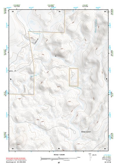 34112SE Page 47 Bradshaw Mountains Topo Preview 1