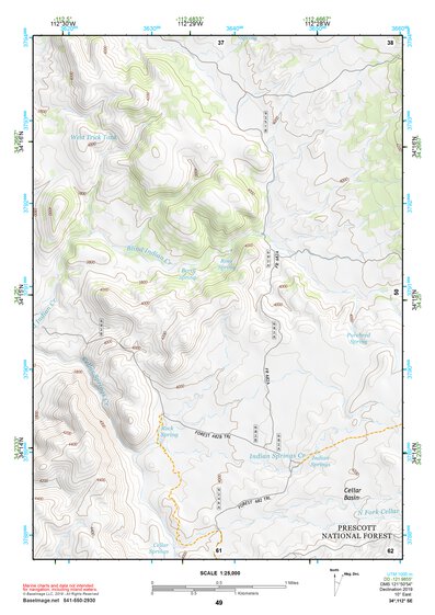 34112SE Page 49 Bradshaw Mountains Topo Preview 1