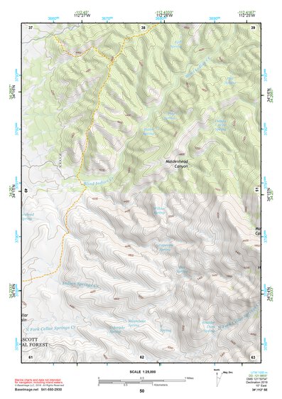 34112SE Page 50 Bradshaw Mountains Topo Preview 1