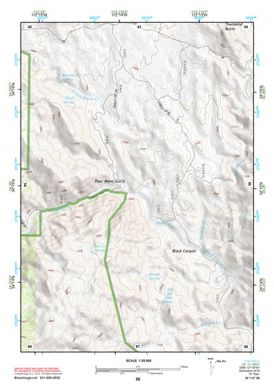 34112SE Page 55 Bradshaw Mountains Topo Preview 1