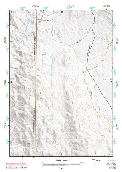 34112SE Page 56 Bradshaw Mountains Topo Preview 1