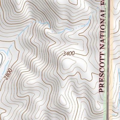 34112SE Page 56 Bradshaw Mountains Topo Preview 3
