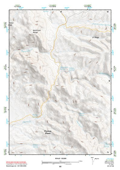 34112SE Page 61 Bradshaw Mountains Topo Preview 1