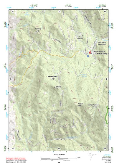 34112SE Page 64 Bradshaw Mountains Topo Preview 1