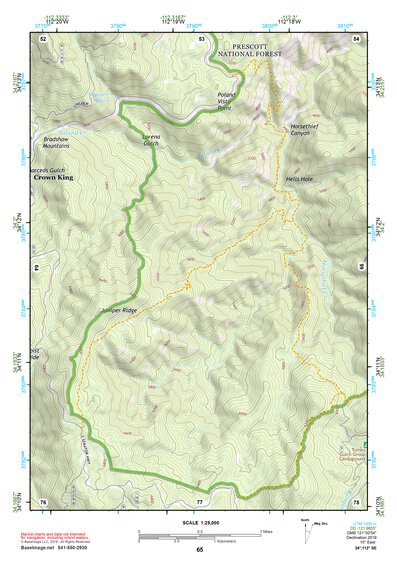 34112SE Page 65 Bradshaw Mountains Topo Preview 1
