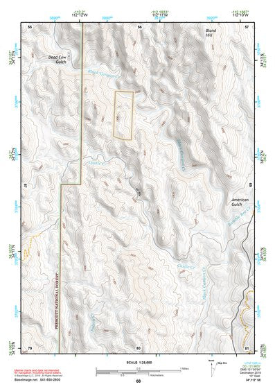 34112SE Page 68 Bradshaw Mountains Topo Preview 1