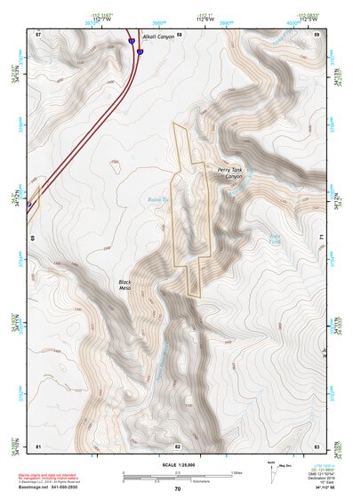 34112SE Page 70 Bradshaw Mountains Topo Preview 1