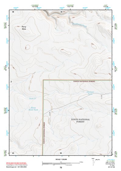 34112SE Page 72 Bradshaw Mountains Topo Preview 1