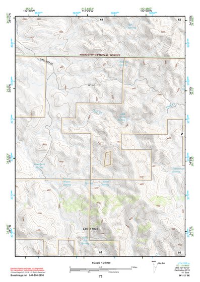 34112SE Page 73 Bradshaw Mountains Topo Preview 1