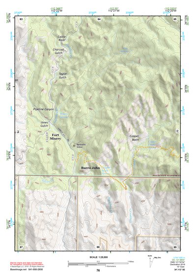 34112SE Page 76 Bradshaw Mountains Topo Preview 1