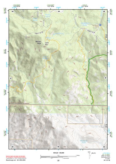 34112SE Page 77 Bradshaw Mountains Topo Preview 1