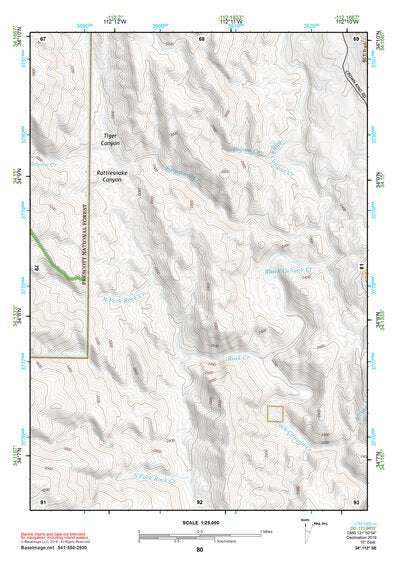 34112SE Page 80 Bradshaw Mountains Topo Preview 1