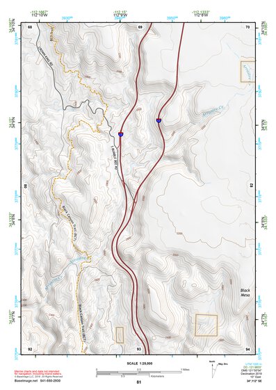 34112SE Page 81 Bradshaw Mountains Topo Preview 1