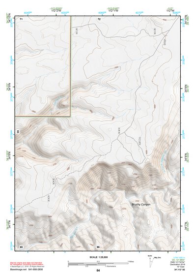 34112SE Page 84 Bradshaw Mountains Topo Preview 1