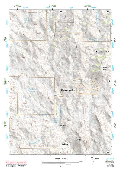 34112SE Page 85 Bradshaw Mountains Topo Preview 1