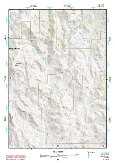 34112SE Page 86 Bradshaw Mountains Topo Preview 1
