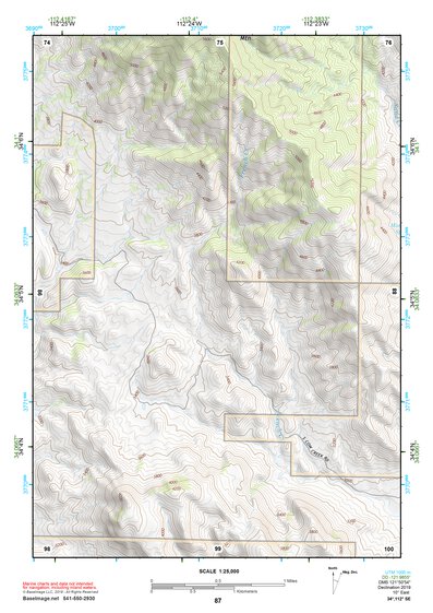 34112SE Page 87 Bradshaw Mountains Topo Preview 1
