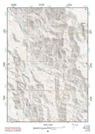 34112SE Page 89 Bradshaw Mountains Topo Preview 1