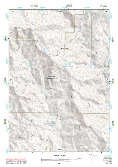 34112SE Page 90 Bradshaw Mountains Topo Preview 1