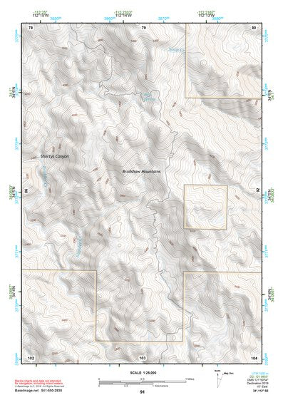 34112SE Page 91 Bradshaw Mountains Topo Preview 1