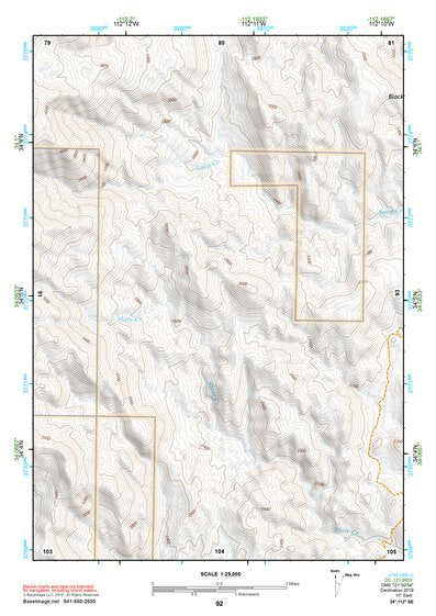 34112SE Page 92 Bradshaw Mountains Topo Preview 1