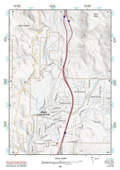 34112SE Page 93 Bradshaw Mountains Topo Preview 1