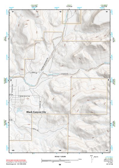 34112SE Page 94 Bradshaw Mountains Topo Preview 1