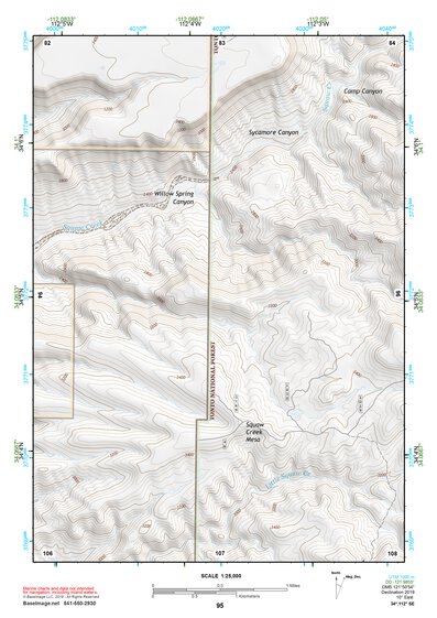 34112SE Page 95 Bradshaw Mountains Topo Preview 1