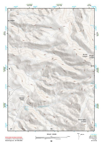 34112SE Page 96 Bradshaw Mountains Topo Preview 1