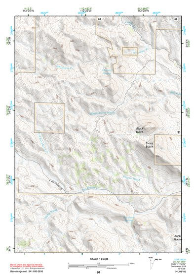 34112SE Page 97 Bradshaw Mountains Topo Preview 1