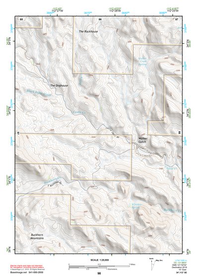 34112SE Page 98 Bradshaw Mountains Topo Preview 1