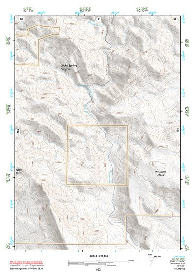34112SE Page 103 Bradshaw Mountains Topo Preview 1