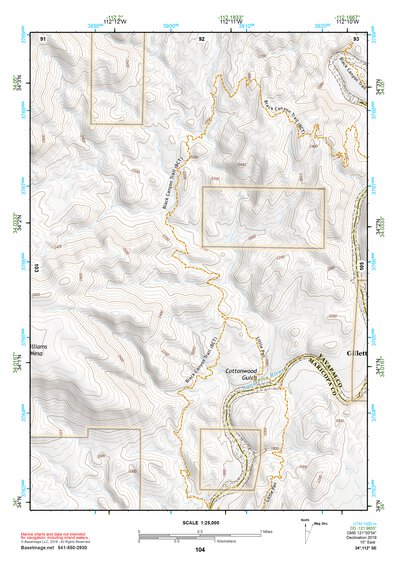 34112SE Page 104 Bradshaw Mountains Topo Preview 1