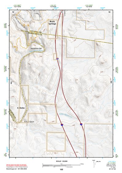 34112SE Page 105 Bradshaw Mountains Topo Preview 1