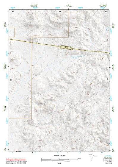 34112SE Page 106 Bradshaw Mountains Topo Preview 1