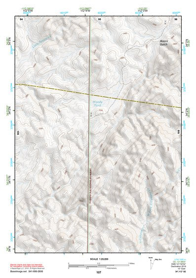 34112SE Page 107 Bradshaw Mountains Topo Preview 1