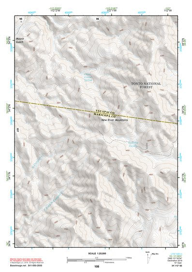 34112SE Page 108 Bradshaw Mountains Topo Preview 1