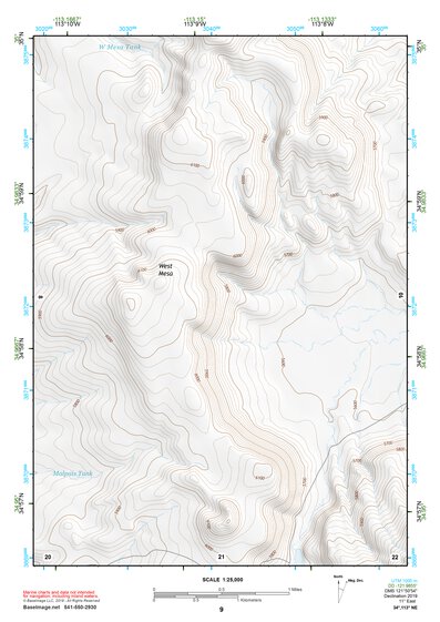 34113NE Page 9 Bagdad Topo Preview 1