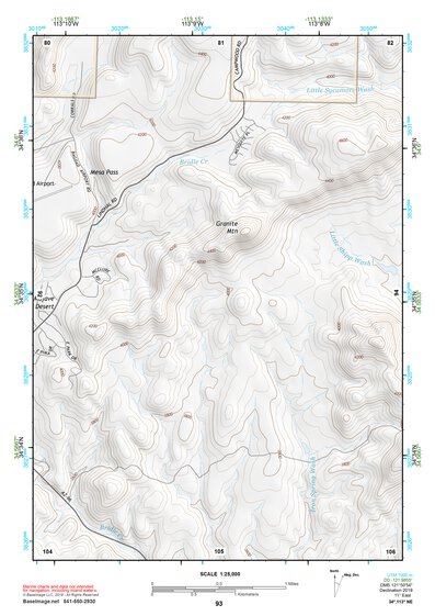34113NE Page 93 Bagdad Topo Preview 1