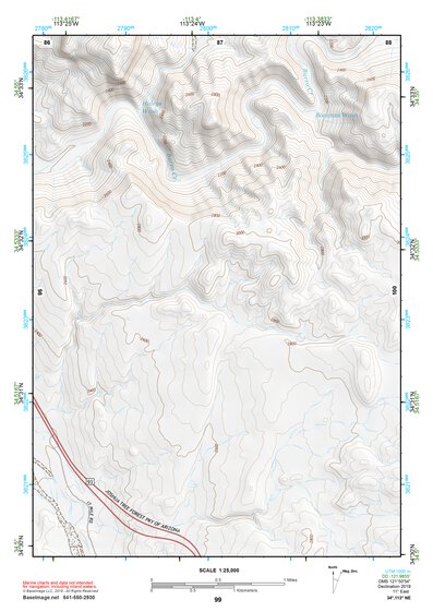 34113NE Page 99 Bagdad Topo Preview 1