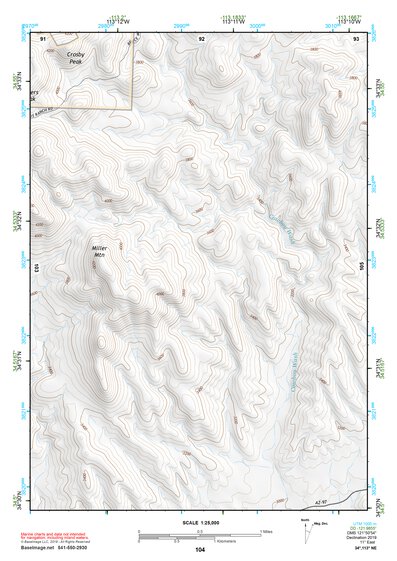 34113NE Page 104 Bagdad Topo Preview 1