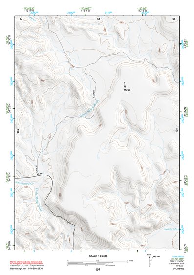 34113NE Page 107 Bagdad Topo Preview 1